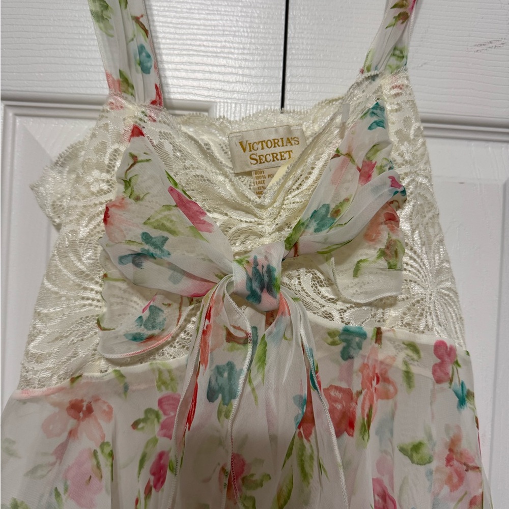 Victoria’s Secret gold label white floral babydoll sleepwear lace NWT - Picture 4 of 6